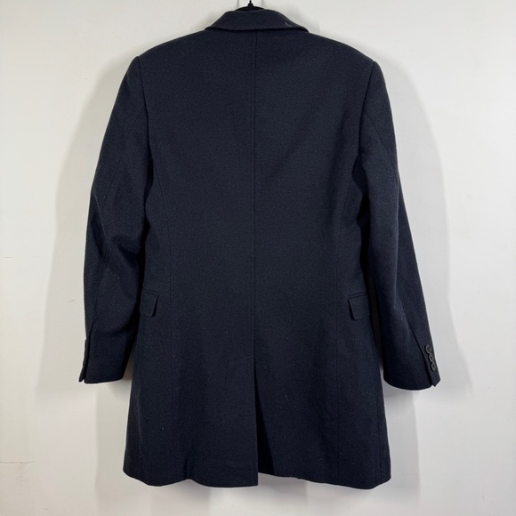 Red Herring Blue Wool Blend Long Coat EU 46 UK 36 Chest Tailored Classic - Picture 12 of 16